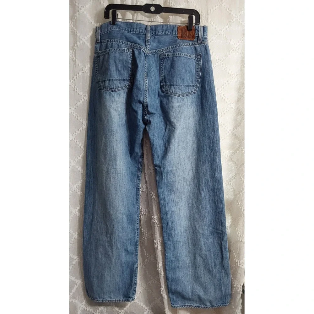 Ralph Lauren Thompson Loose Fit Jeans Mens 36x34 Wide Leg RL Patch